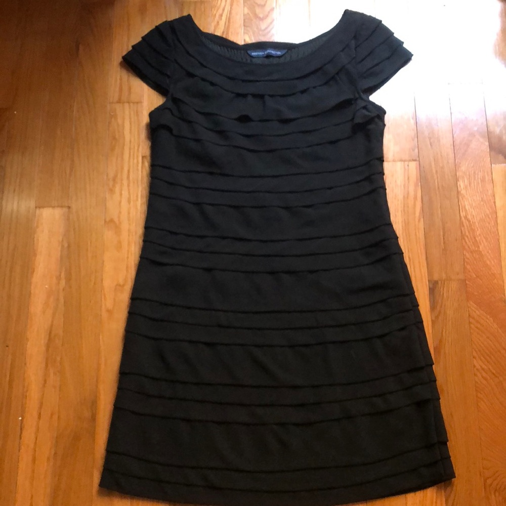 French connection black shift dress